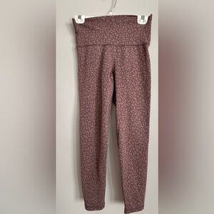 Offline by aerie high-rise, brown, print leggings, size medium